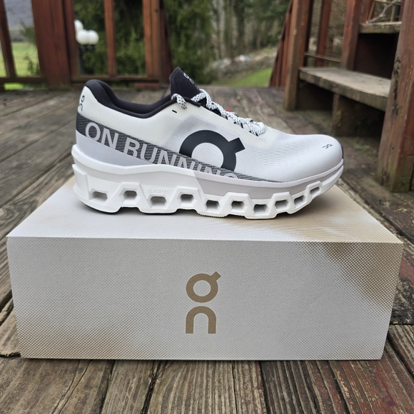 NIB, On Running, Mens, Cloudmonster 2, Undyed Frost, Athletic Shoes, Sz 10 - Picture 5 of 15